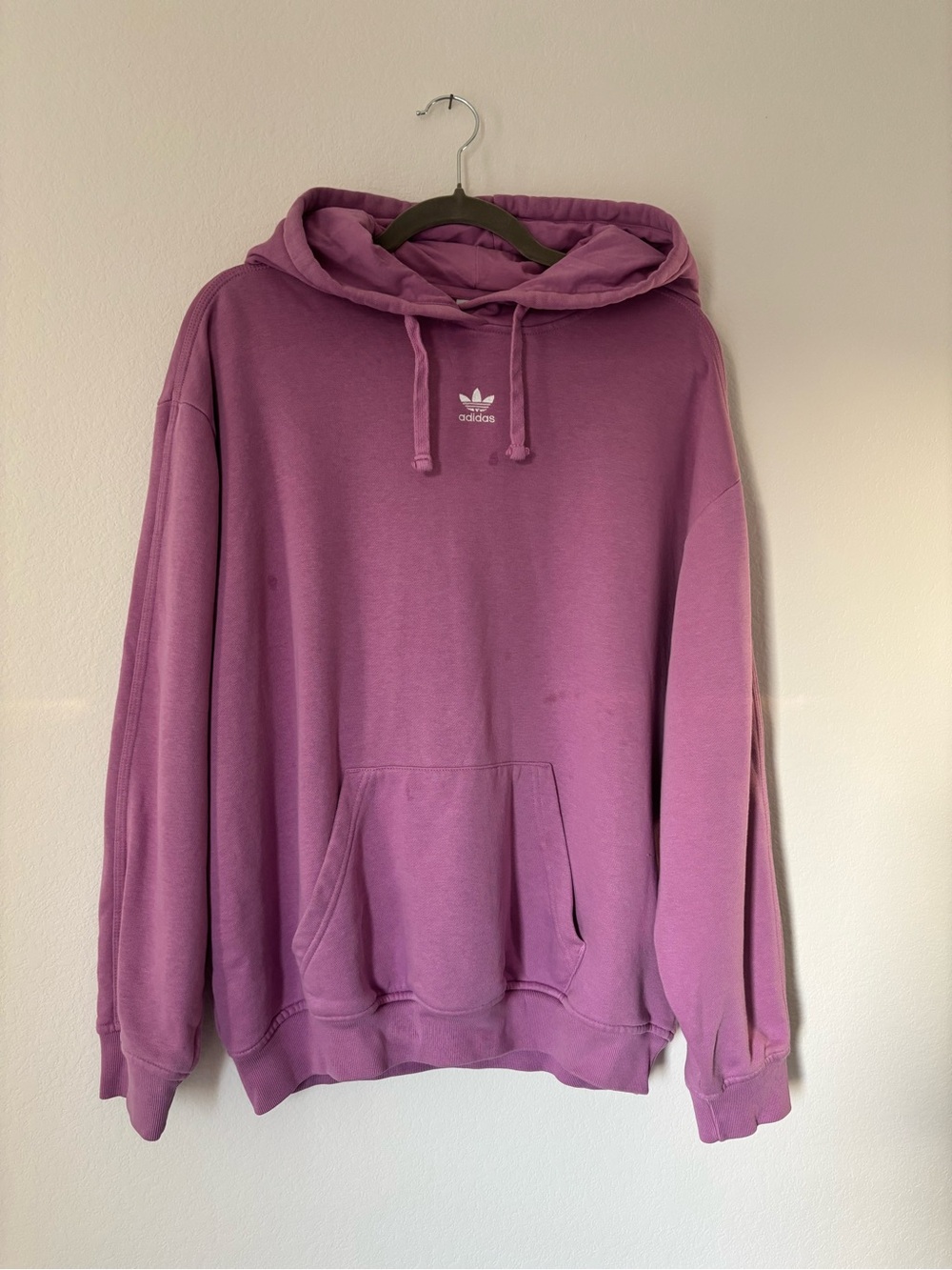 Women’s Oversized Pink/Purple Adidas Hoodie